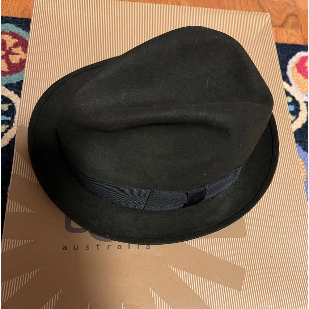 Vintage 1950’s Stetson Fedora Brown Suede Felt Men’s Hat Size7 1/8